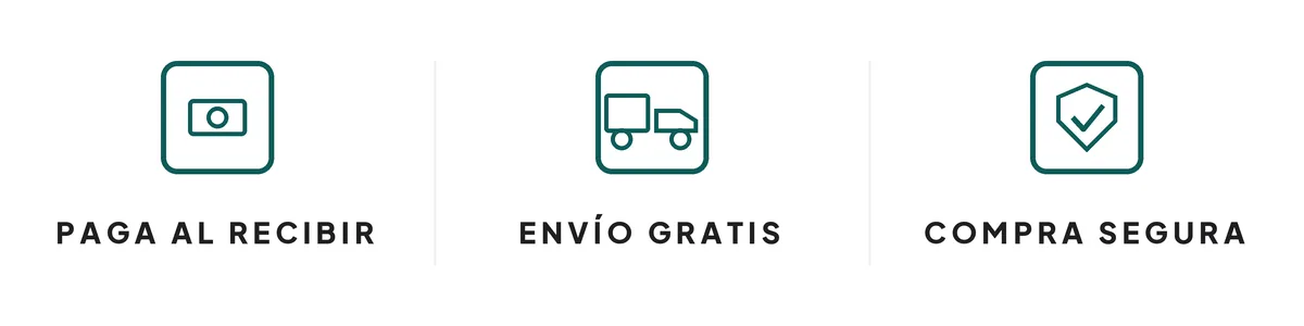 Paga al recibir · Envío gratis · Compra segura