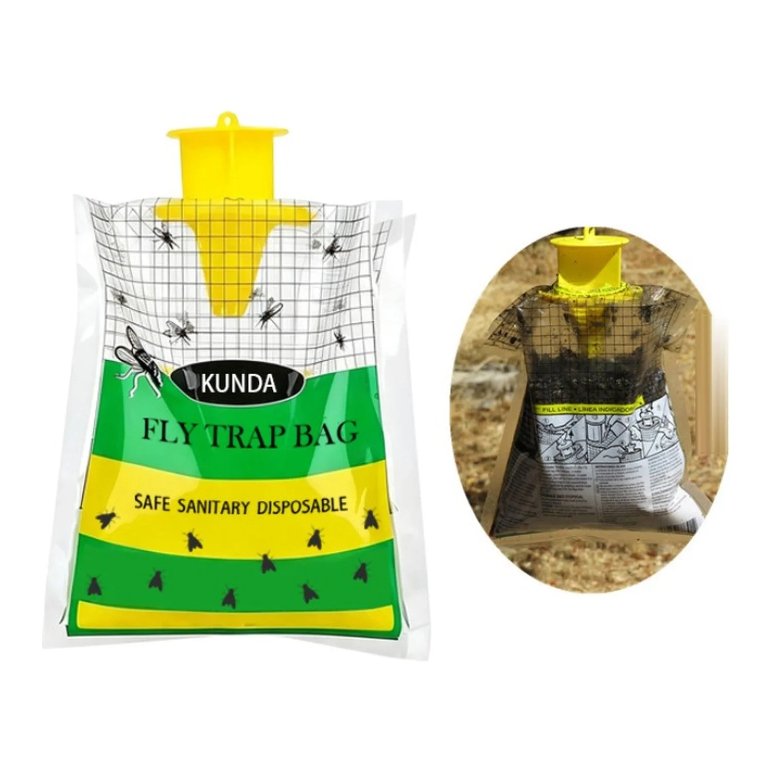 Trampa para moscas: pack de 4 bolsas